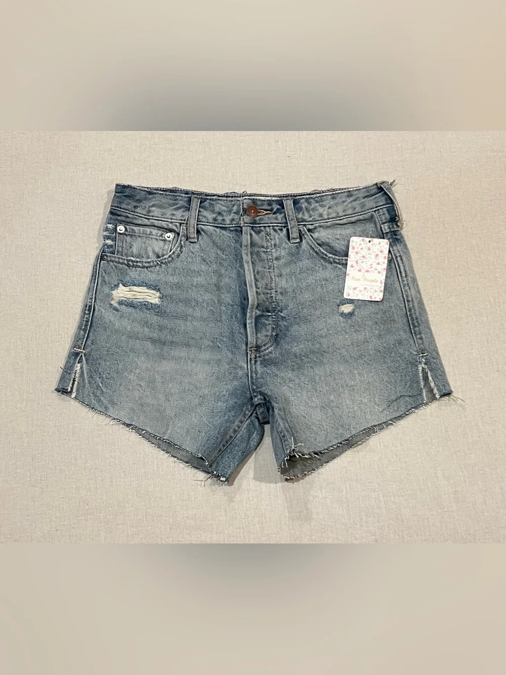 Free People We the Free Above and Beyond Baggy Tomboy Shorts NWT Size 24